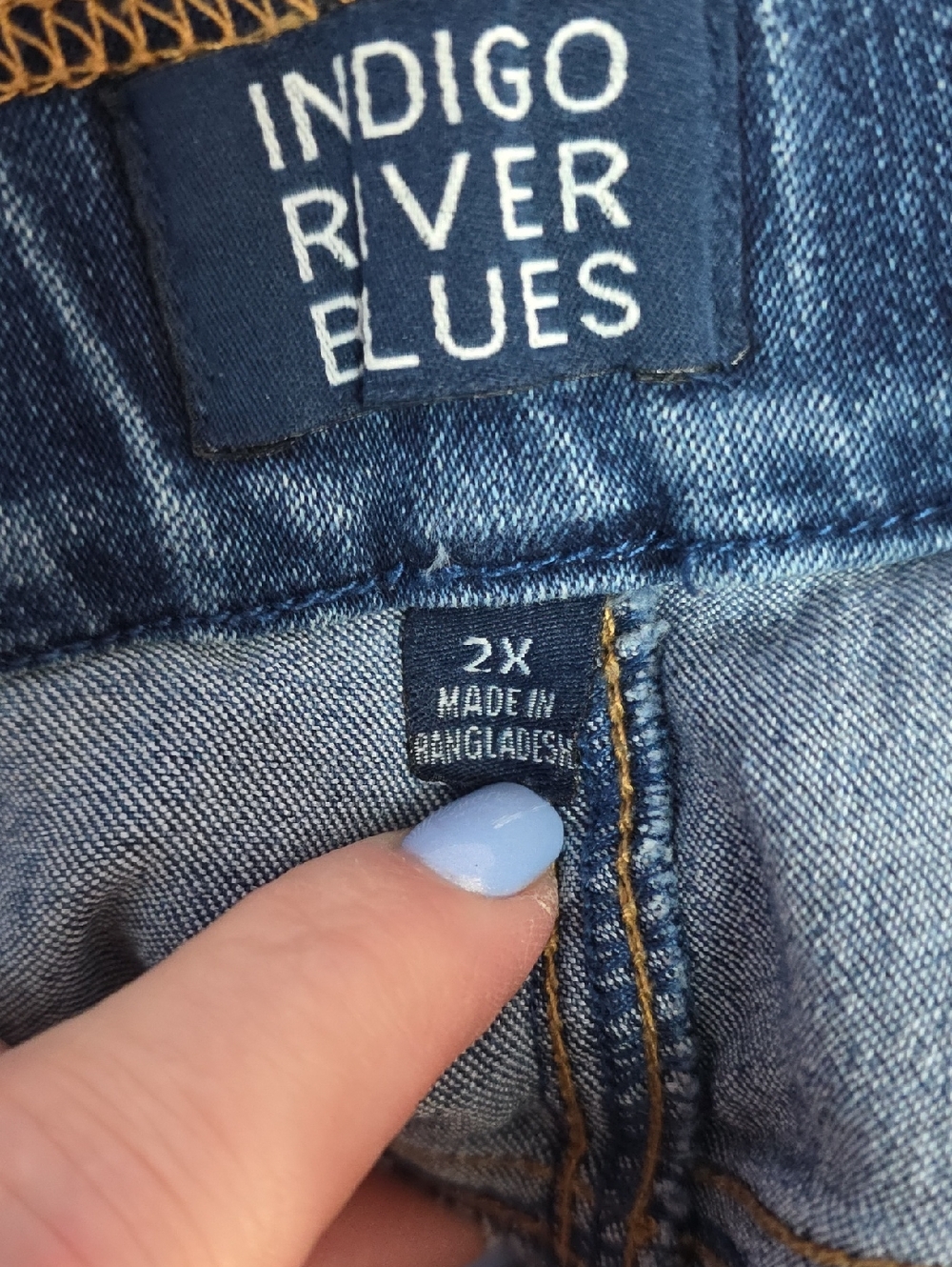 Blue Women’s Pull-On Slim Jeans - Picture 4 of 7